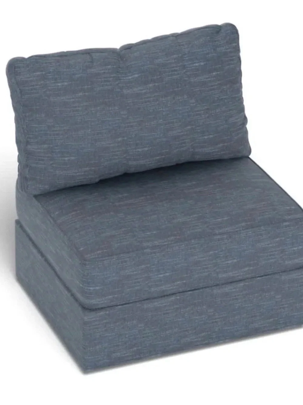 New Lovesac Vintage Blue Rained Chenille Seat Cover HT5695